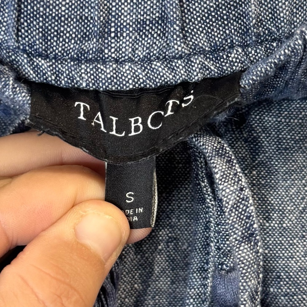 Talbots Women's Drawstring Washed-Linen Shorts Cross-Dyed Size Small - Picture 6 of 8